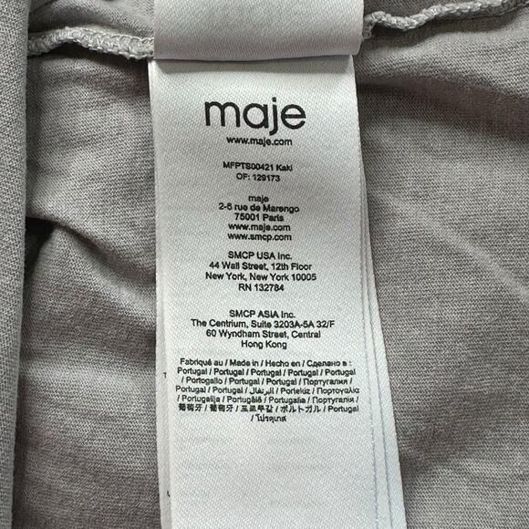 Maje Top Womens 1 Small‎ Gray Teo Sleeveless Love Graphic Tee Muscle Rainbow - Picture 9 of 12